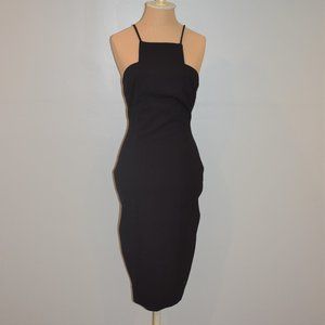 Elliatt Black Spaghetti Strap High Neck Dress